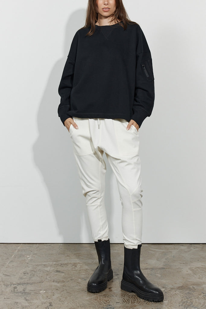 Saldo Crew Neck Sweater - BLACK
