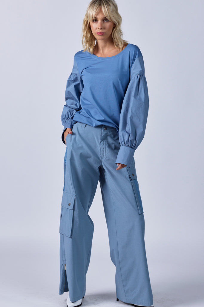 Sherry Top - Steel Blue