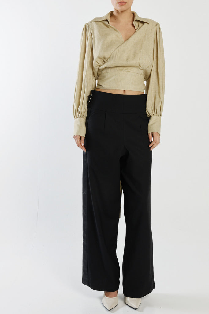 Cosmo Wrap Top - Butter