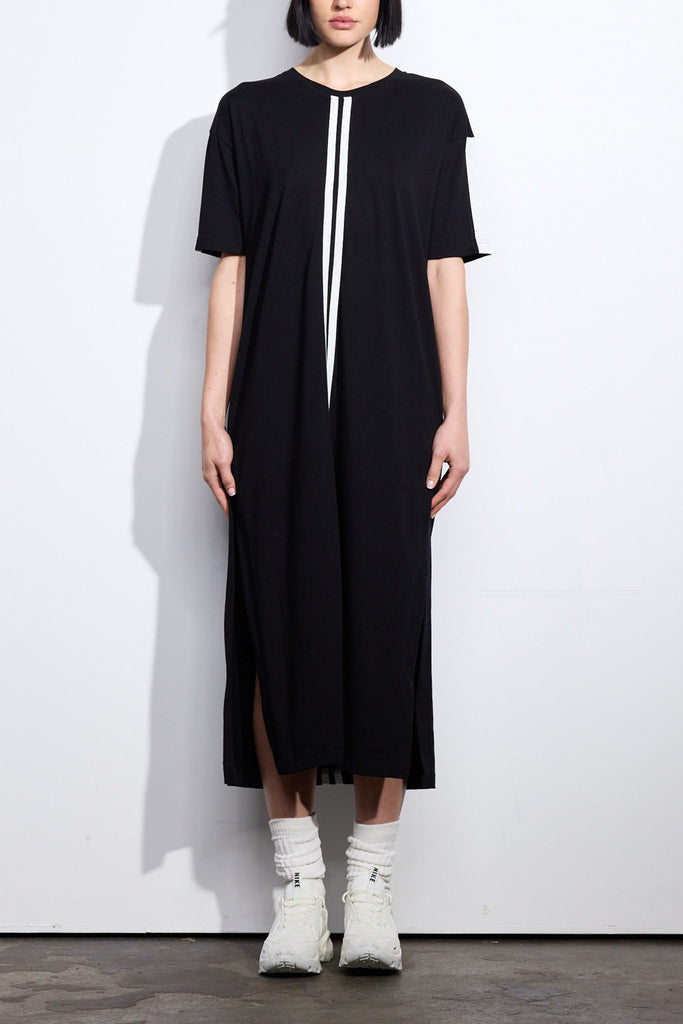 Solange Dress - Black/Ivory