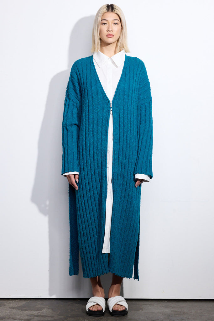 Margarita Maxi Cardi - Petrol Blue