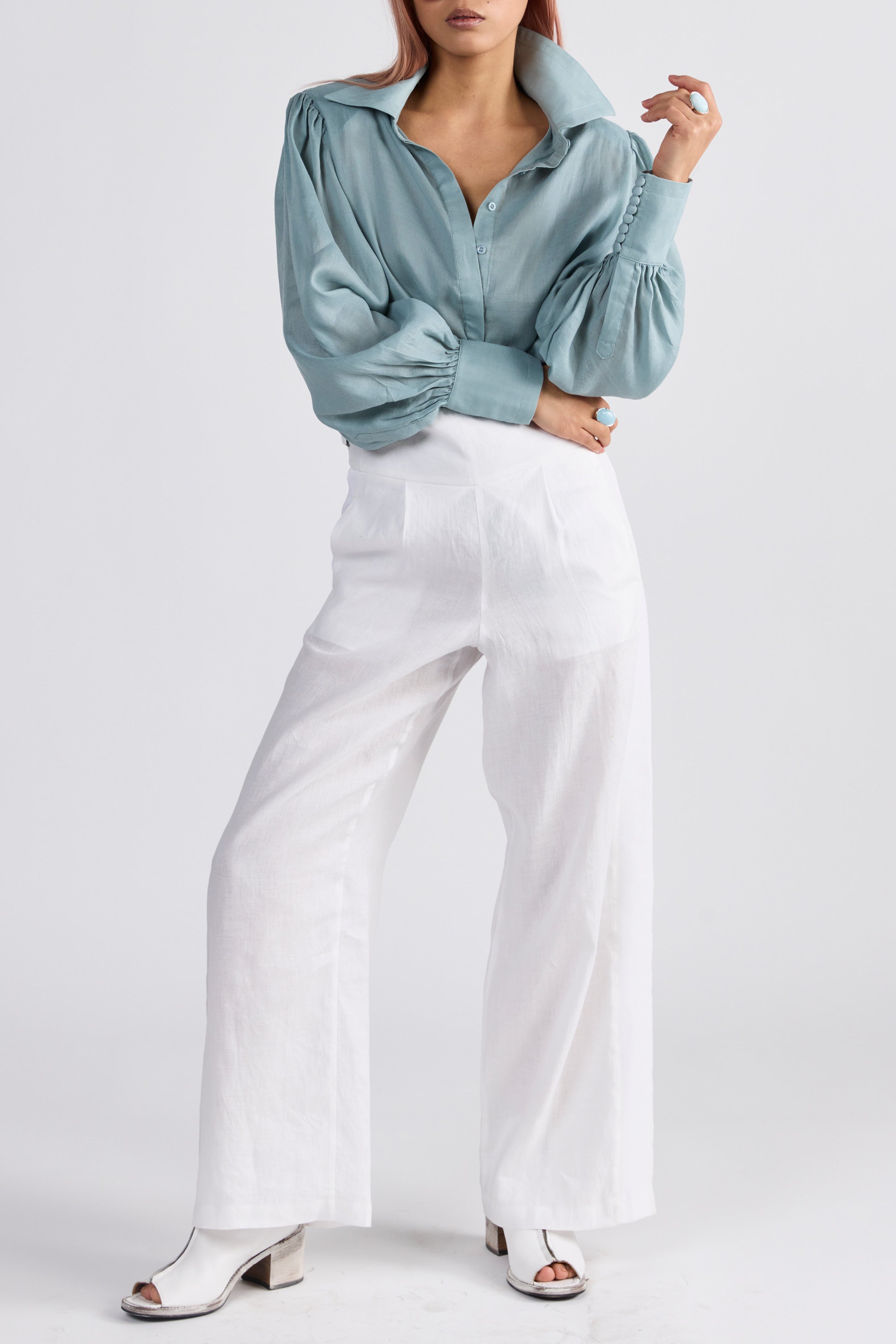 Prague Shirt - Sea Blue