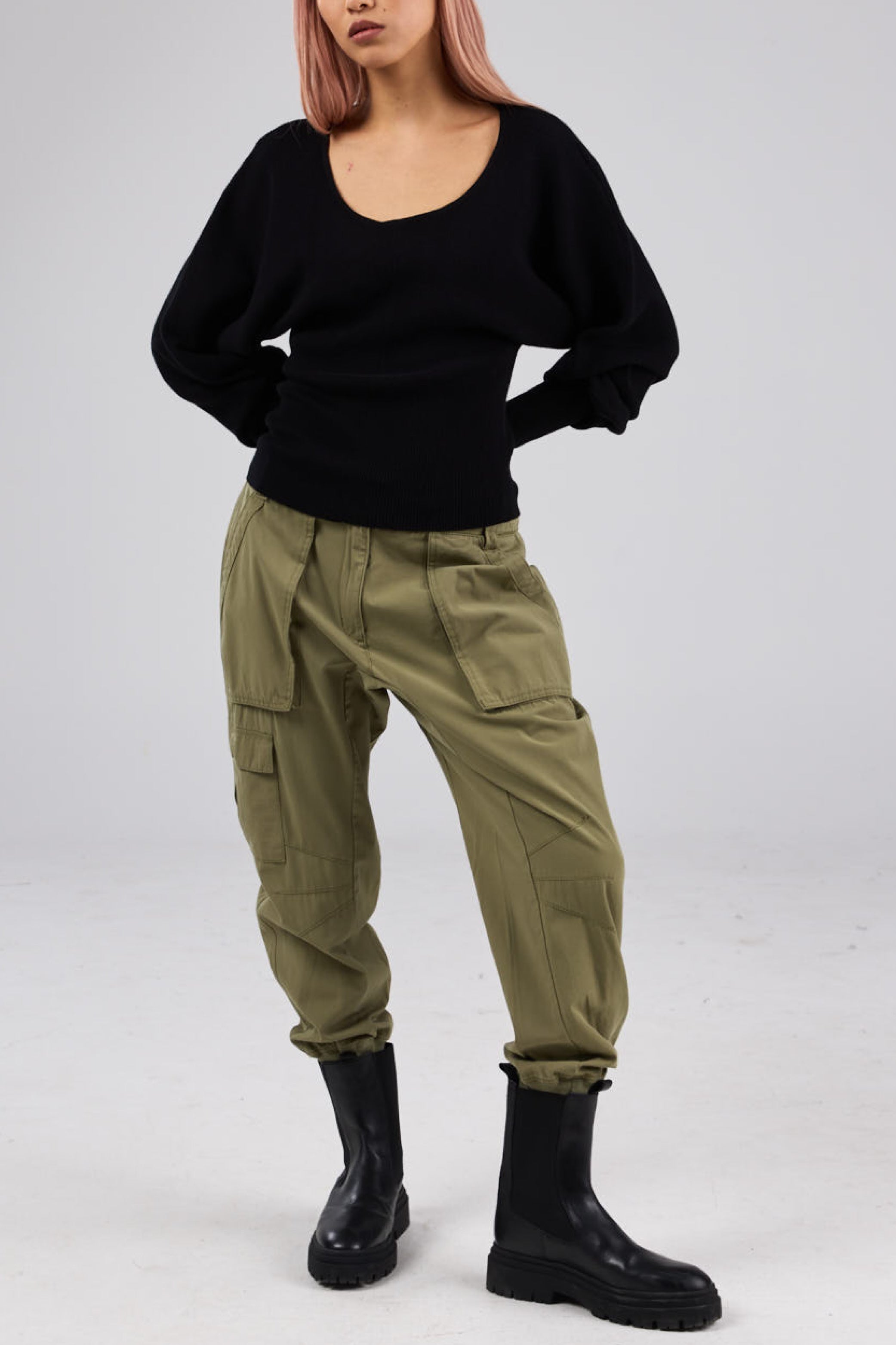 Barcelona Sweater - Cotton Cashmere - Black