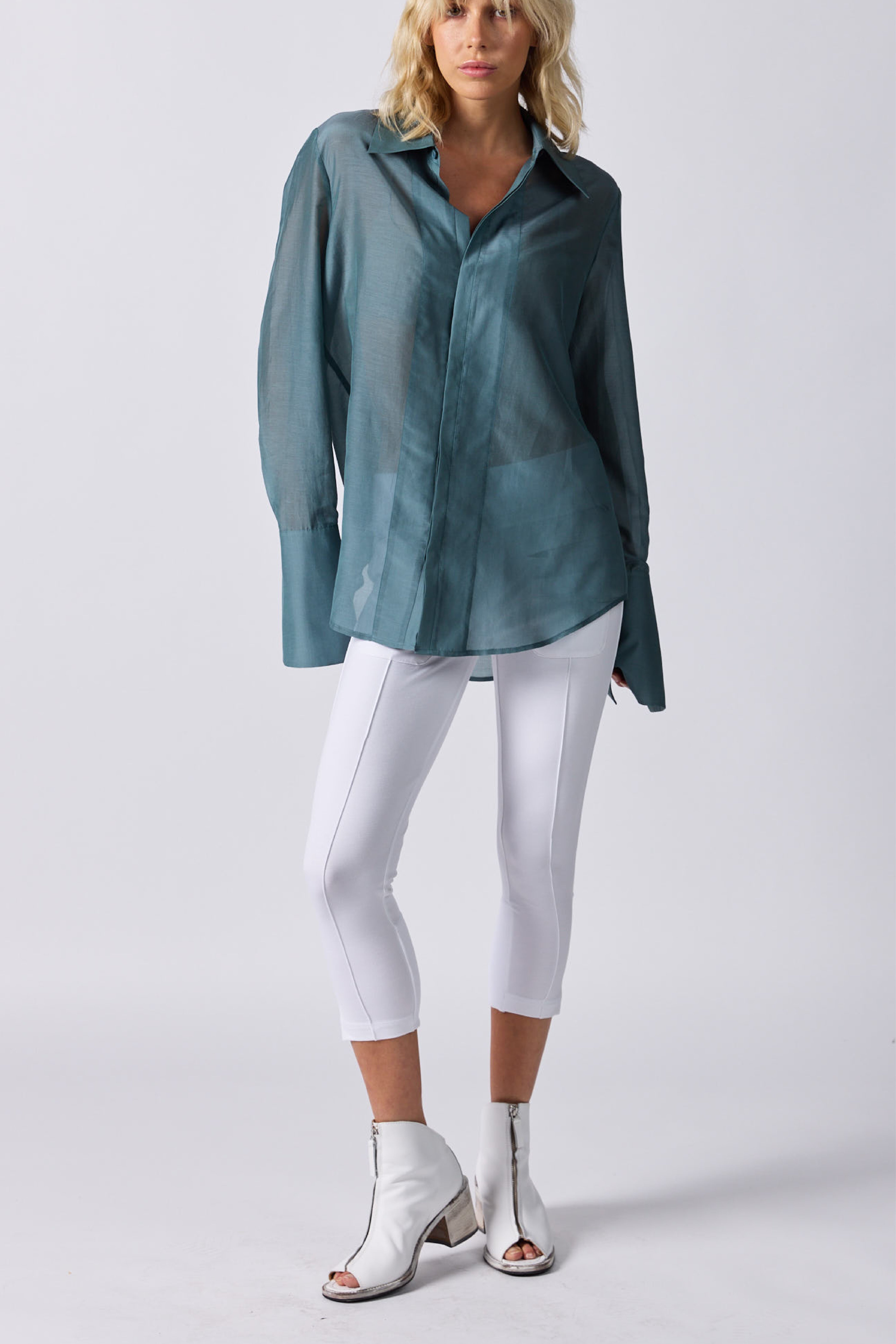 Serene Shirt - Gunmetal Blue