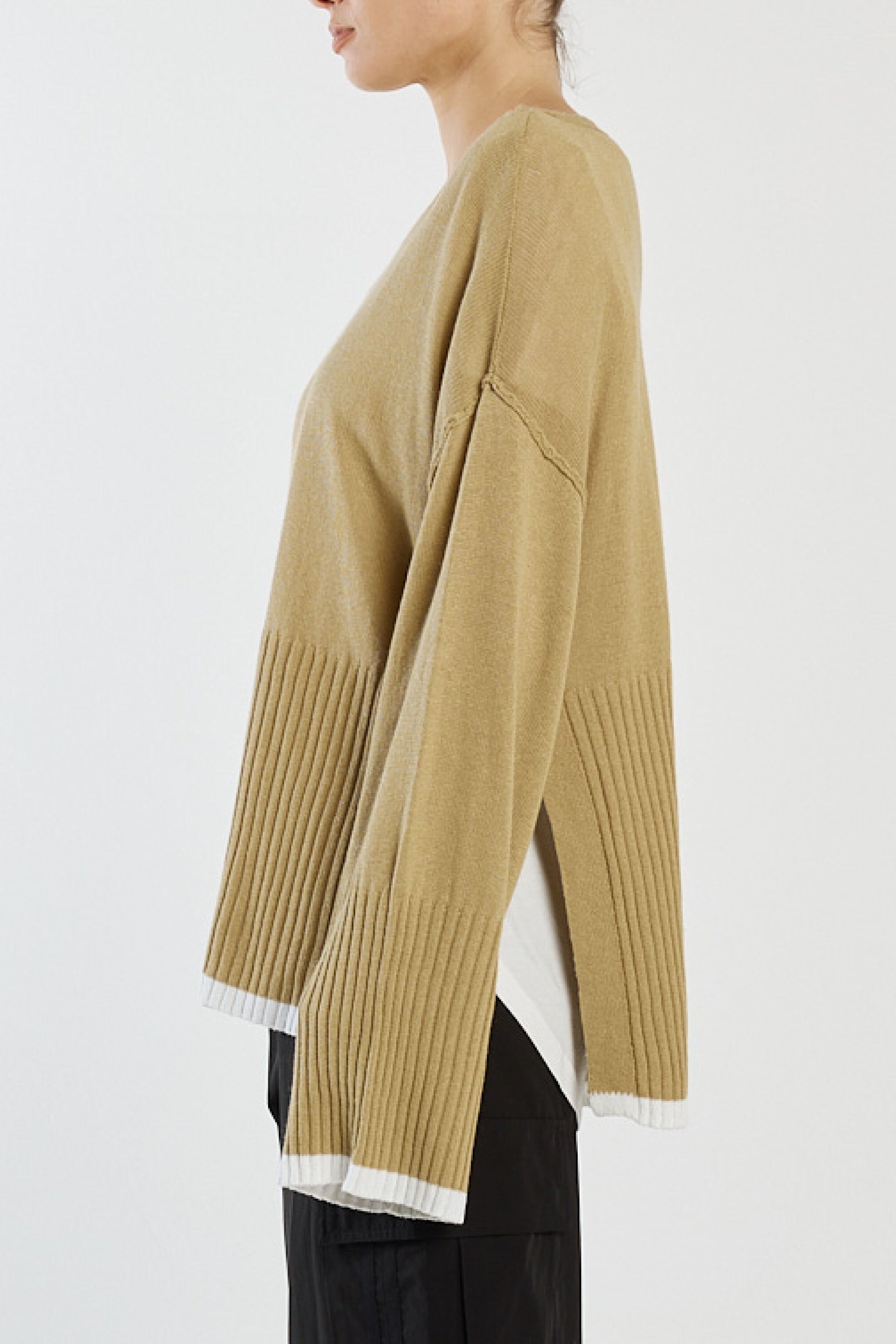 Obsessed Jumper - Gold / Ice Cream Stripe