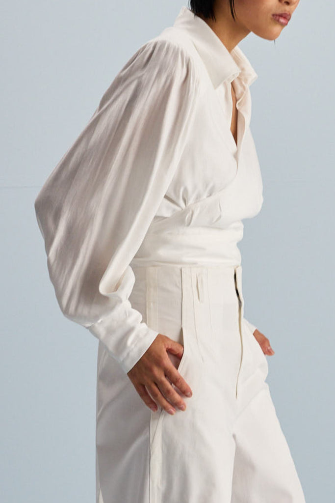 Cosmo Wrap Top - White