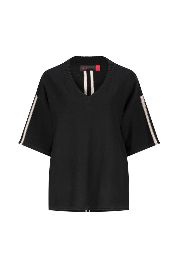 Berillo Short Sleeve Knit - Black