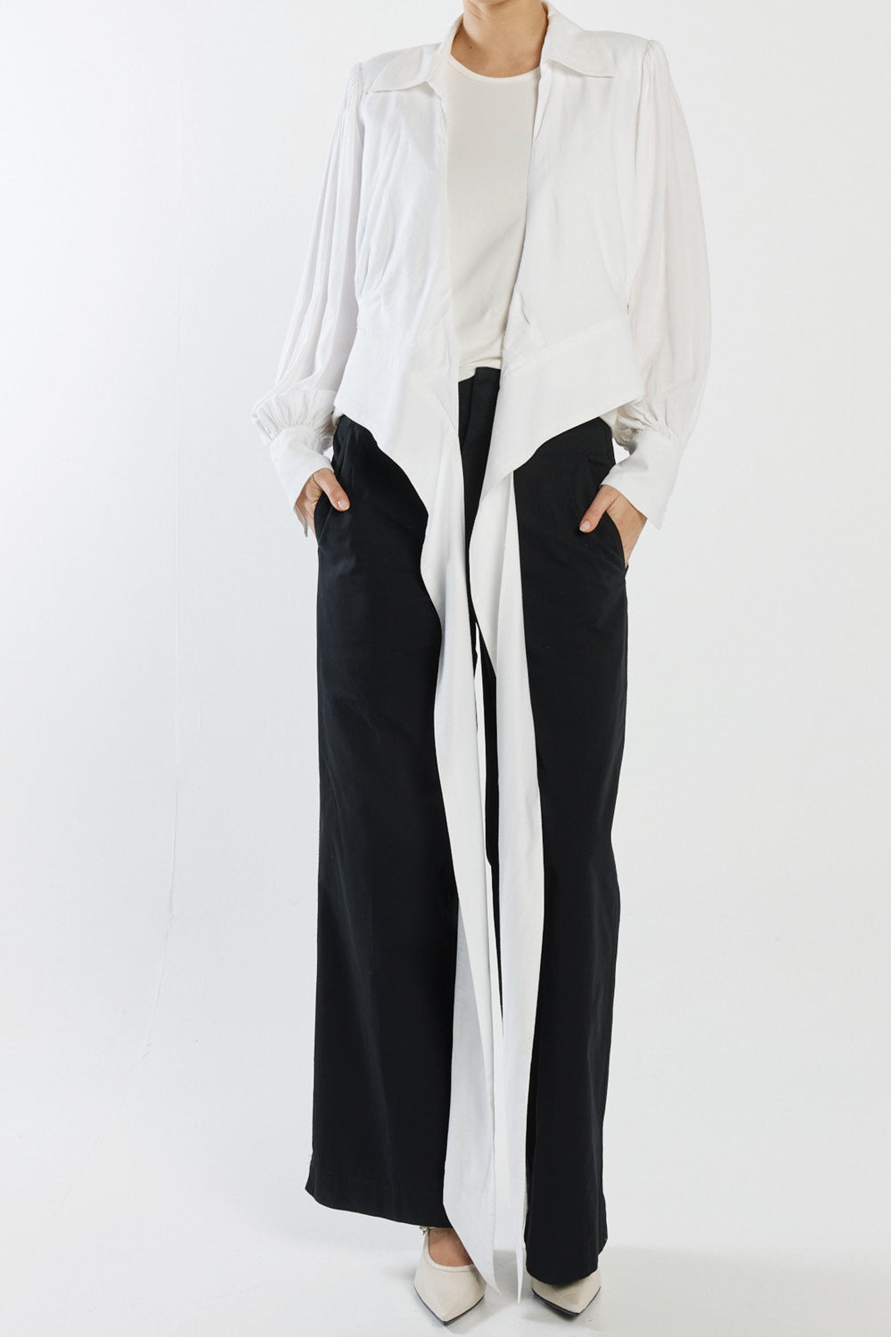 Cosmo Wrap Top - White