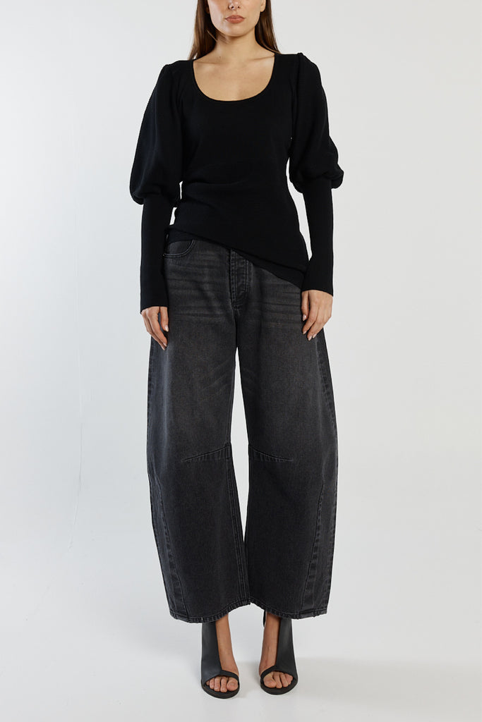 Capri Top - Cotton Cashmere Black
