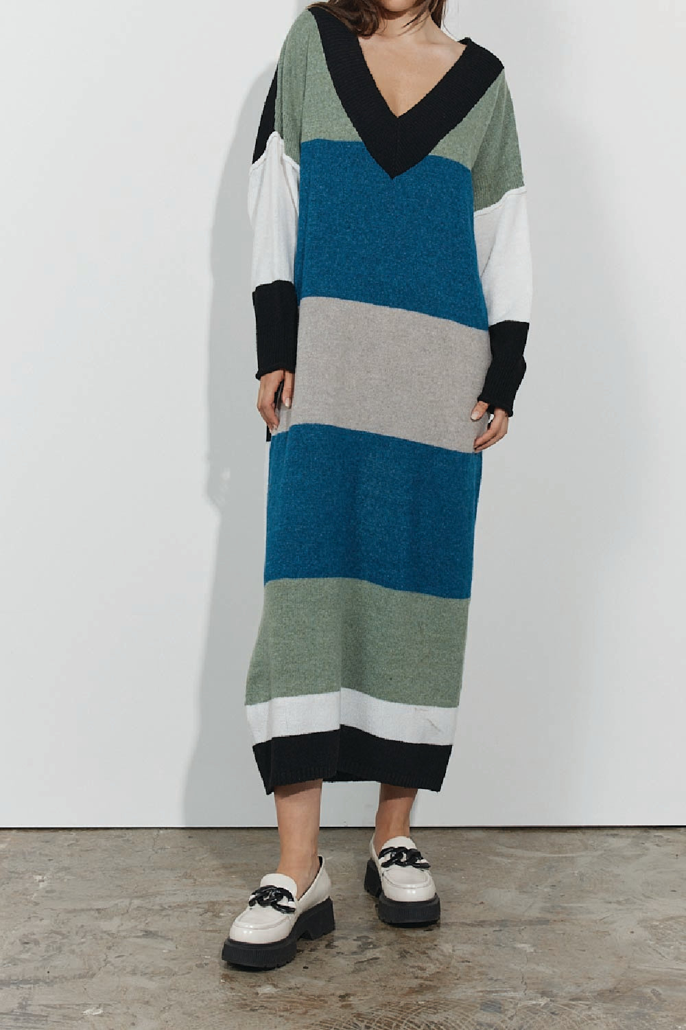 Carmel Dress - Stripe Multi