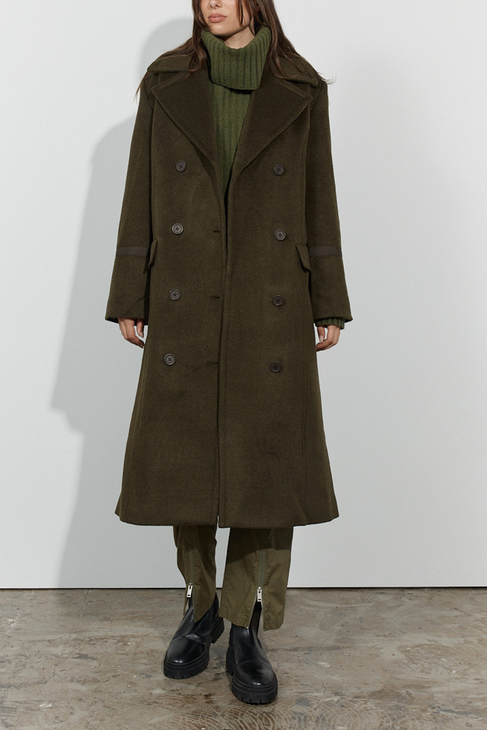 Jonquil Coat - Dark Khaki