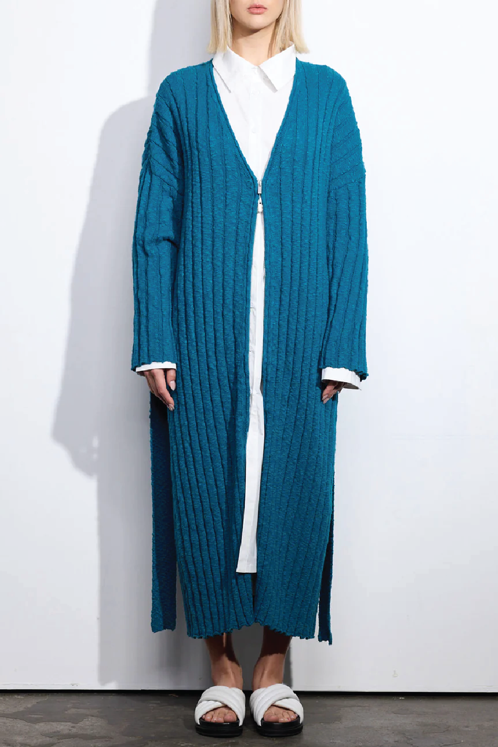 Margarita Maxi Cardi - Petrol Blue